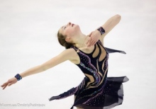 Ukrainian figure skater Hnichyonkova became the sixth in Slovenia Open 2017