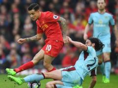Liverpool - Burnley. The day before