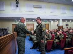 In Kiev, awards were given to reservists of the National Guard