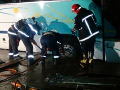 В Івано-Франківську перекинувся автобус з поляками
