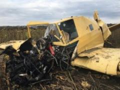 В Хмельницкой области упал легкомоторный самолет