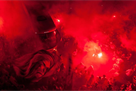 Santos fans fought with the police and found themselves locked inside the stadium