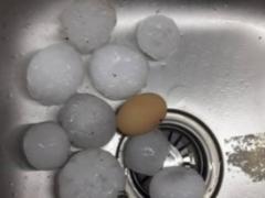 In Berdichev, hail as large as an egg fell out