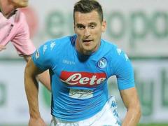 Milik escaped serious injury