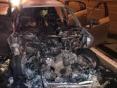 В Киеве BMW протаранила Chevrole, обе машины загорелись
