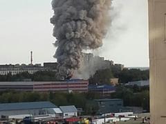 Хімічний склад загорівся в Підмосков ї