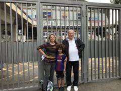 The family from Australia three months planned a trip to the match of  Barcelona , which eventually canceled