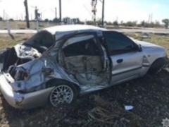 У Запорізькій області локомотив врізався в автомобіль