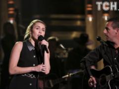 Cyrus and Sandler performed a song in memory of the victims of the terrible shooting in Los Angeles