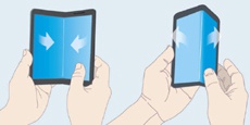 The screen of the first bent smartphone Samsung in the folded state will be protected by the body