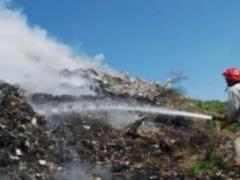 На Грибовичской свалке произошел пожар
