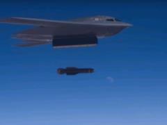  Для Вовы или для Кима?  ВВС США впервые показали атаку с применением своей мощнейшей бомбы