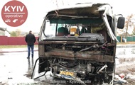 Под Киевом столкнулись два автобуса