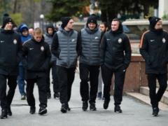 Footballers of  Shakhtar  made a walk in Kharkov before an important game in the Champions League