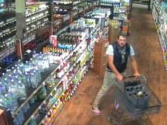 The American managed to carry 55 bottles of wine past the supermarket