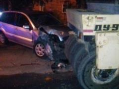 In Sumy, a drunk driver rammed a road roller