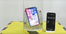iPhone X tried to drown in the river