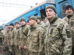На Харьковщине встретили бойцов, вернувшихся из зоны АТО
