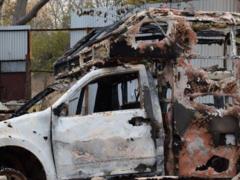 Terrorists destroyed ATU medical vehicle APU