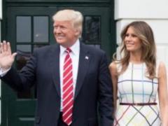 Melania and Donald Trump showed their love during an official visit to Seoul