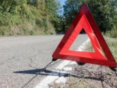 In Colombia in a gorge the passenger bus has failed