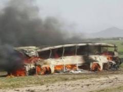 In Afghanistan, a bus with passengers rolled over, five people were killed