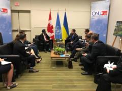 Poltorak held a meeting with the Canadian Defense Minister
