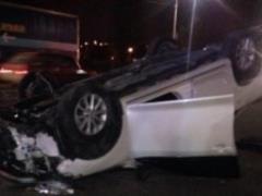 У Запоріжжі перекинувся легкове авто