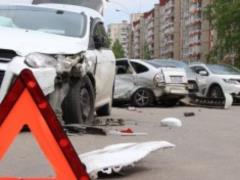 In Kiev, on Victory Avenue, six cars collided