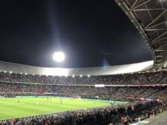 Fans of  Feyenoord  supported the goalkeeper, whose son died of leukemia