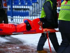 Two CSKA players broke their legs in the official match at 17-degree frost