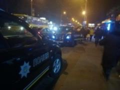 In Kiev, hooligans smashed stalls with slot machines