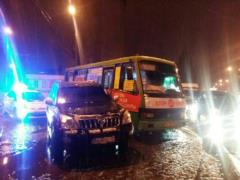 В Харькове маршрутка стала виновницей ДТП