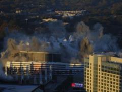 In the US explosive tones blew up one of the country s largest sports arenas