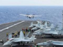 In the Pacific, an American aircraft crashed