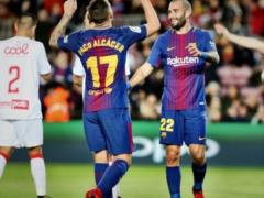  Barcelona  and  Seville  with the defeat reached the 1/8 finals of the Cup of Spain