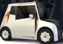 In Los Angeles, showed an electric city car REDS