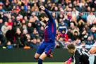 Pique received a yellow card after the final whistle