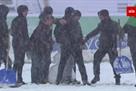 Болельщики Карпат сделали снеговика прямо на поле