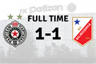 Partisan played a draw in the championship of Serbia before the meeting with Dynamo in the European League