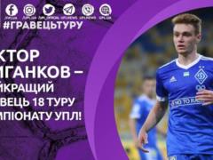 Циганков - кращий футболіст 18-го туру чемпіонату України