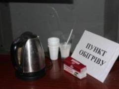 Около ПП  Ягодин  открыли пункт обогрева для водителей