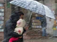 A storm warning was announced in Lviv region