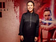 Pregnant Jamala lighted a small tummy in the show  Star Wars: The Last Jedi 