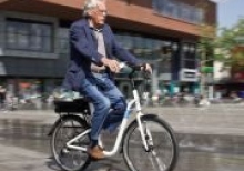 A stable electric bicycle for the elderly has been developed