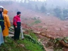 In the Philippines there was a landslide