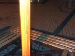 В столице ханукальный светильник облили кровью