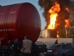Под Киевом горела нефтебаза