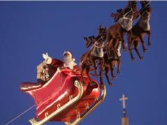 This night, Santa flew over Ukraine