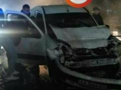 ДТП в Киеве. Фура протаранила легковушки и пыталась удрать от патрульных